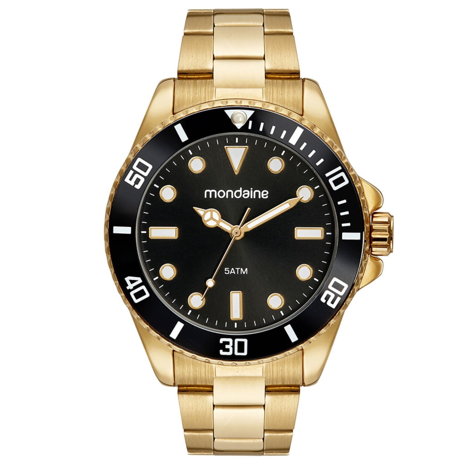 Relógio Masculino Social Dourado Mondaine
