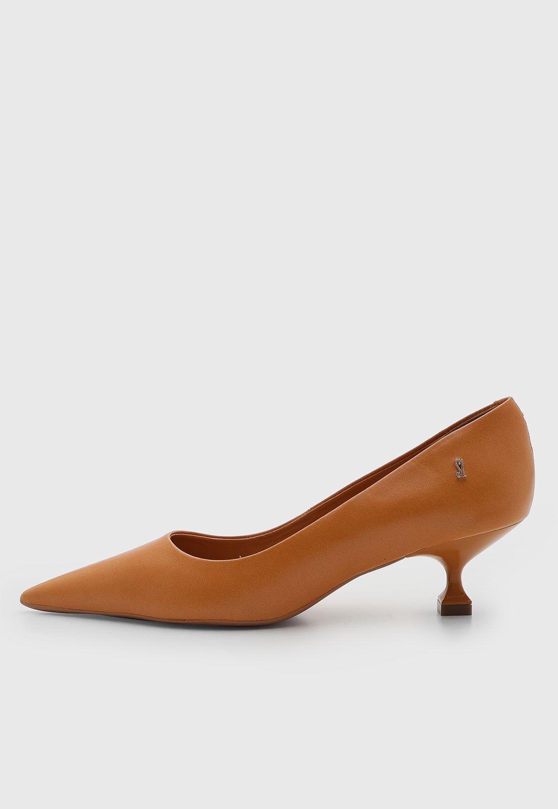 Scarpin Feminino Santa Lolla Couro Caramelo