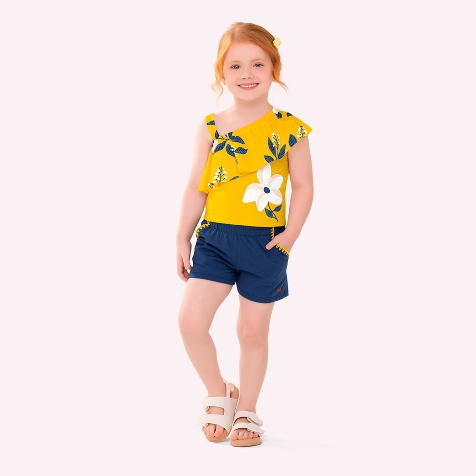 Infantil - Conjunto Menina Flores Nanai