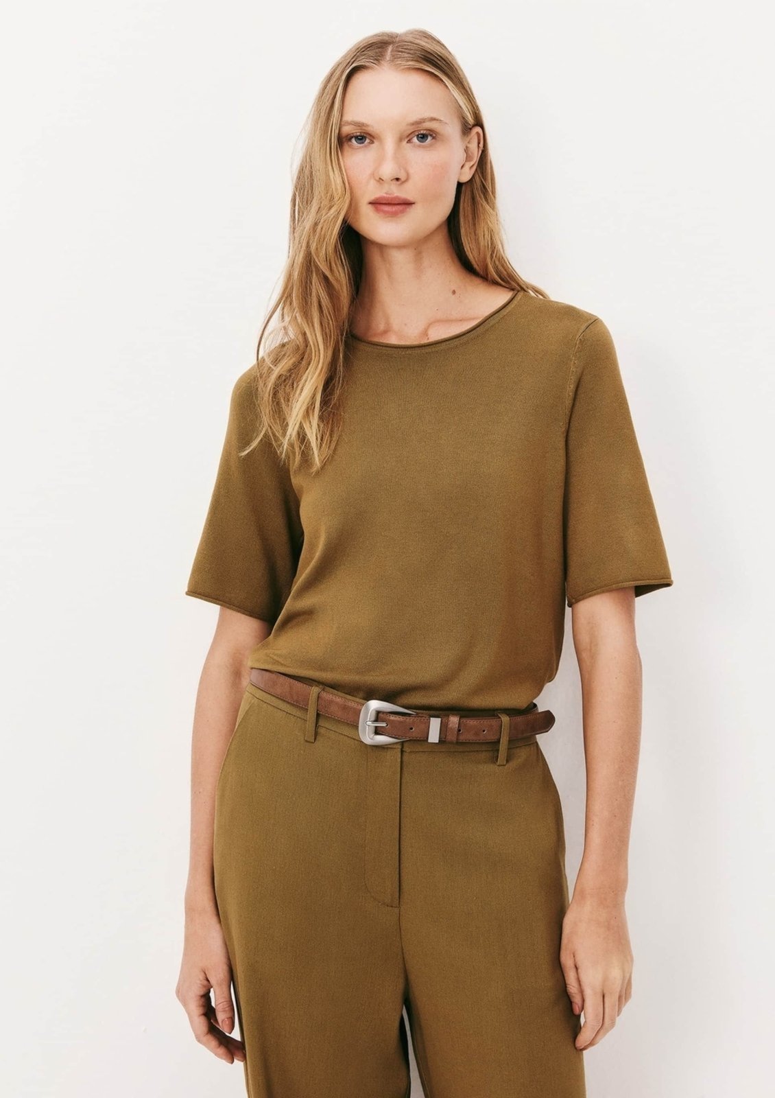 Blusa Feminina Manga Curta Em Tricô Leve Hering
