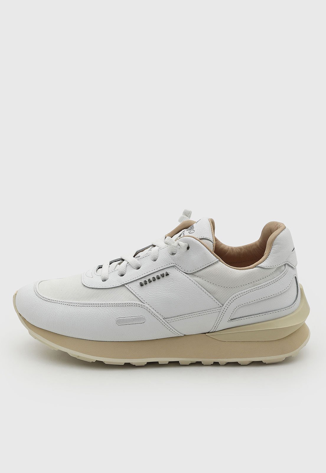 Tênis Masculino Reserva Couro Casual Branco