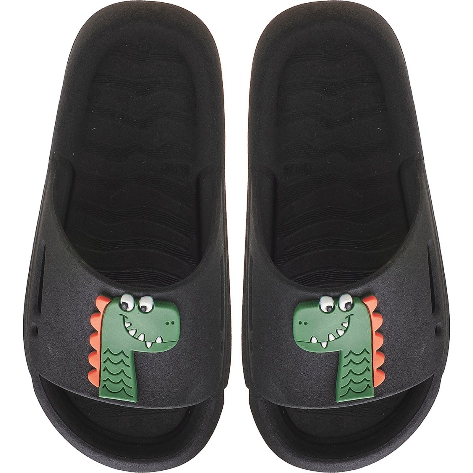 Infantil - Chinelo Slide Dinossauro Preto tep
