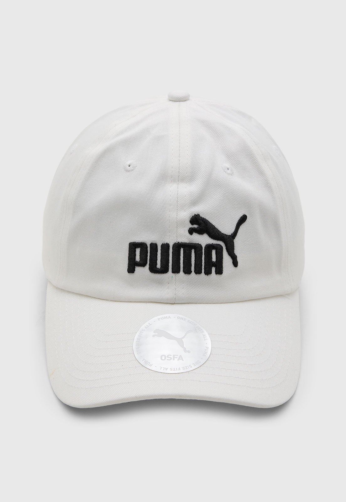 Vista 2 Boné Unissex Puma ESS No1 Logo branco Puma branco