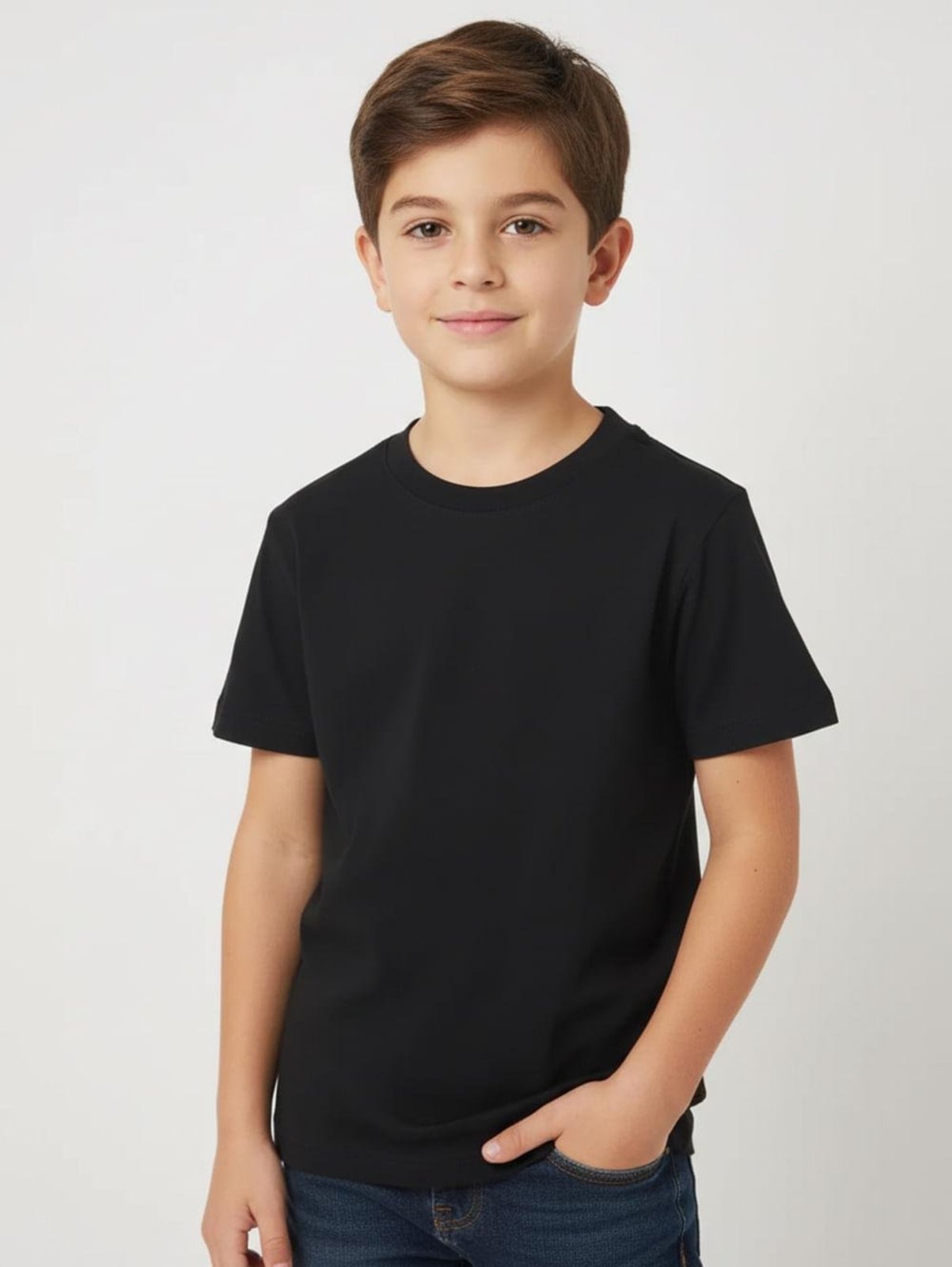 Infantil - Camiseta Malhão Rústico Juvenil Para Menino - PRETO