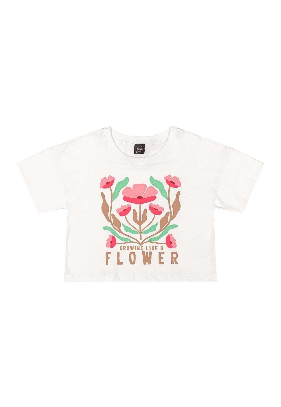 Vista 3 Infantil - Blusa Juvenil com Puff Gloss bege Gloss bege