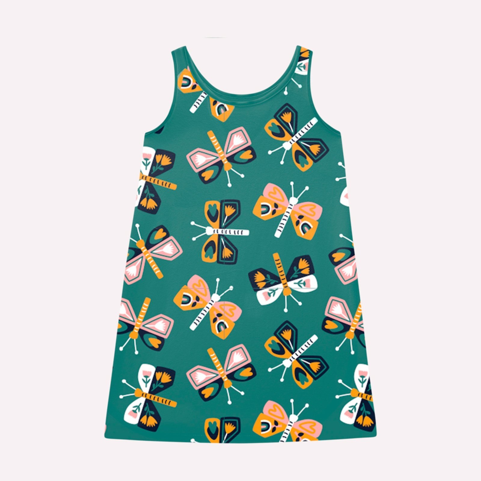 Infantil – Vestido Menina Borboletas Kyly