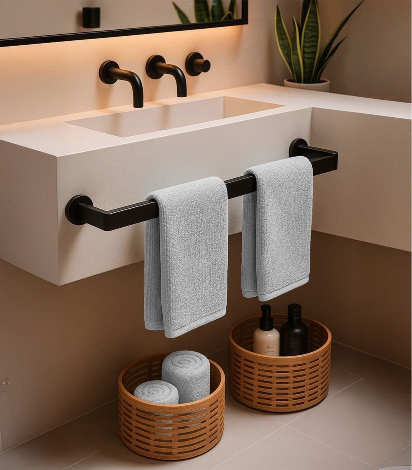 Kit 2 Toalhas De Rosto De Algodão Rovitex Home Cinza