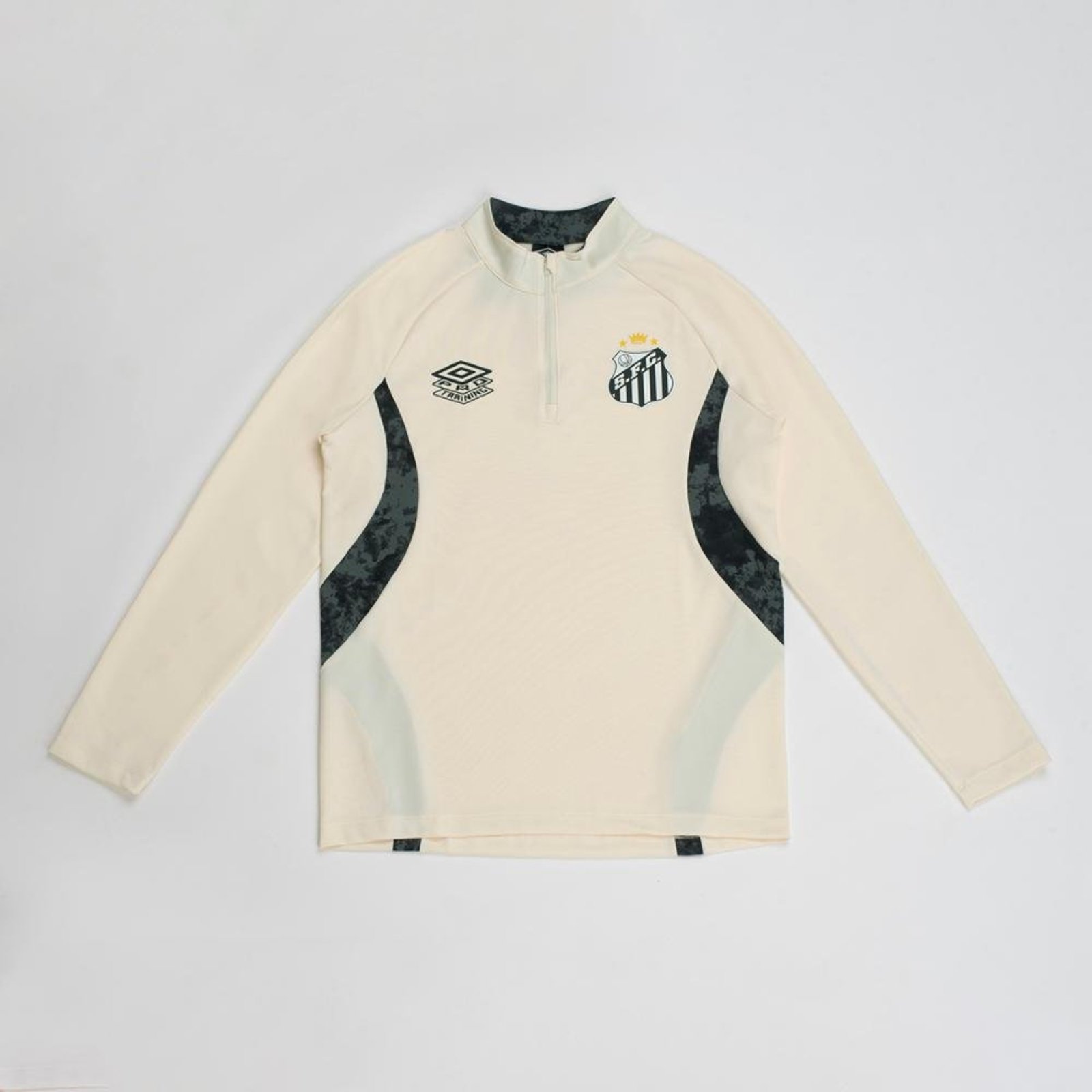 Blusão Masculino Umbro Santos Treino 2026 Incolor