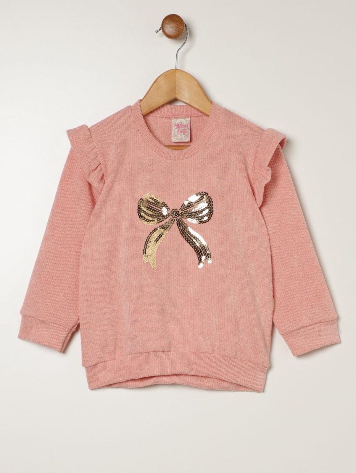 Infantil - Blusão Tricot Para Menina - ROSA