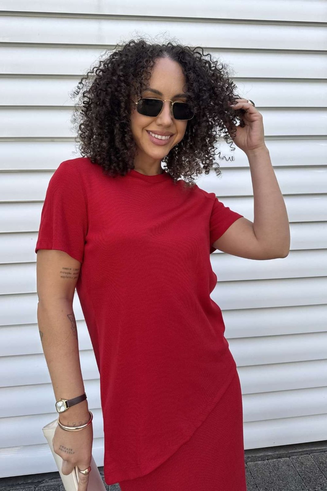 Tshirt Vanibele Visco Vermelho