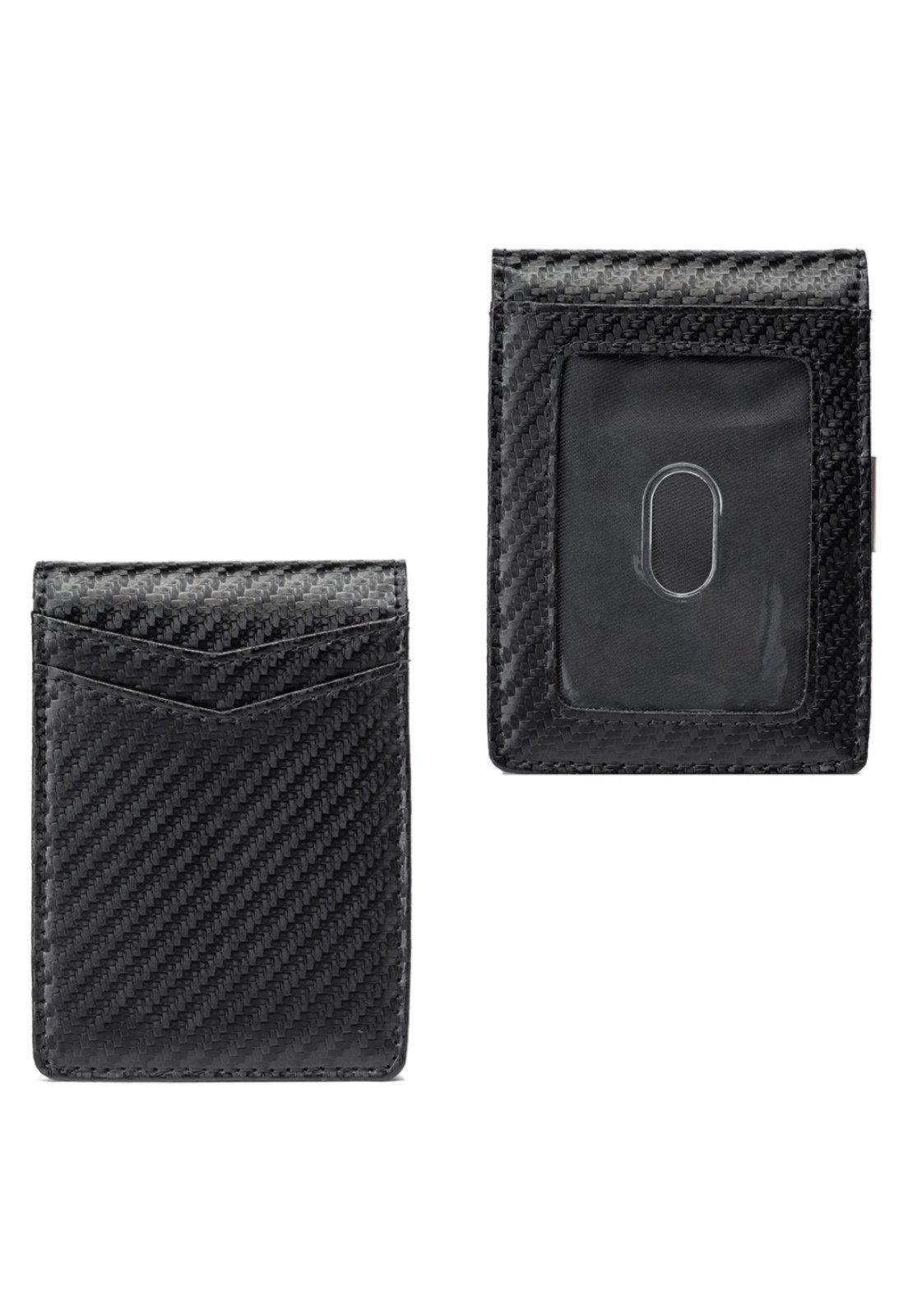 Vista 3 Carteira de Bolso Crossgear Masculina Casual Porta Cartões Dinheiro Original preto Crossgear preto