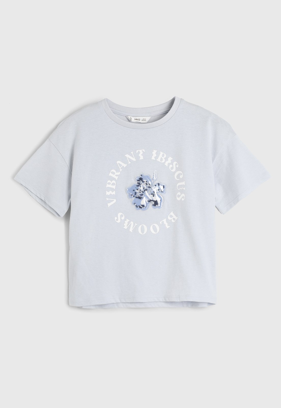 Infantil – Camiseta MANGO Floral Azul