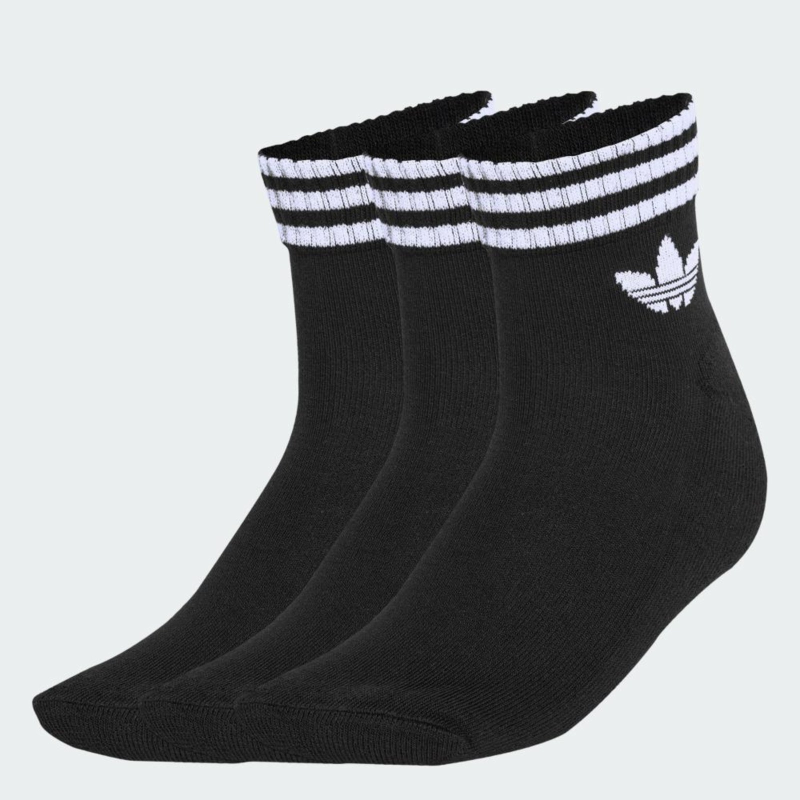 Vista 3 Meias Três Listras Ankle 3 Pares adidas Originals adidas Originals preto