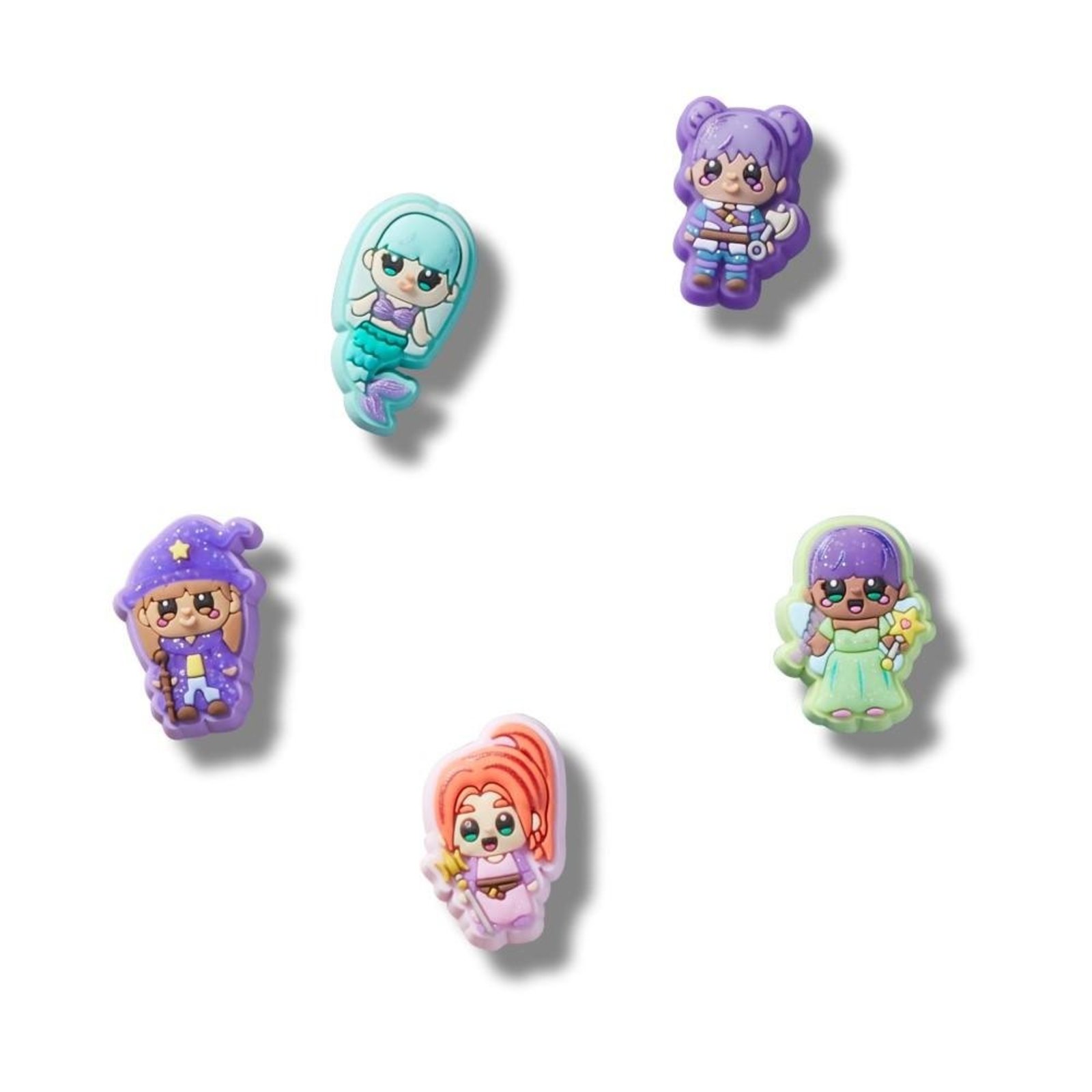 Infantil - Jibbitz™ Meninas Mágicas Pack com 5 Peças UNICO Branco