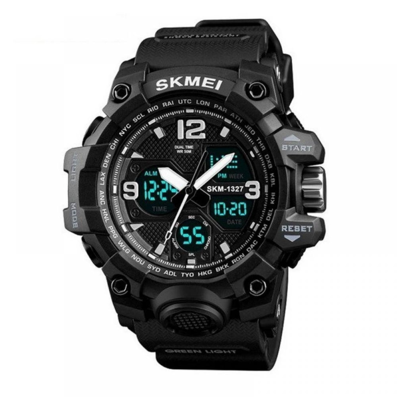 Relógio Masculino Skmei AnaDigi 1327 Preto