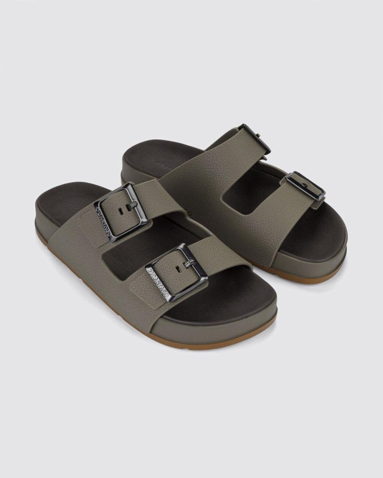 Chinelo Slide Cartago Milão Plus Bege