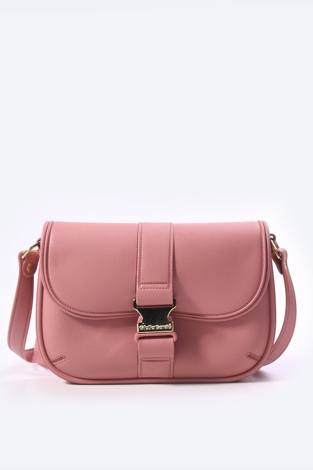 Bolsa Messenger Mônica Giulia Bardo Rosa Rosado