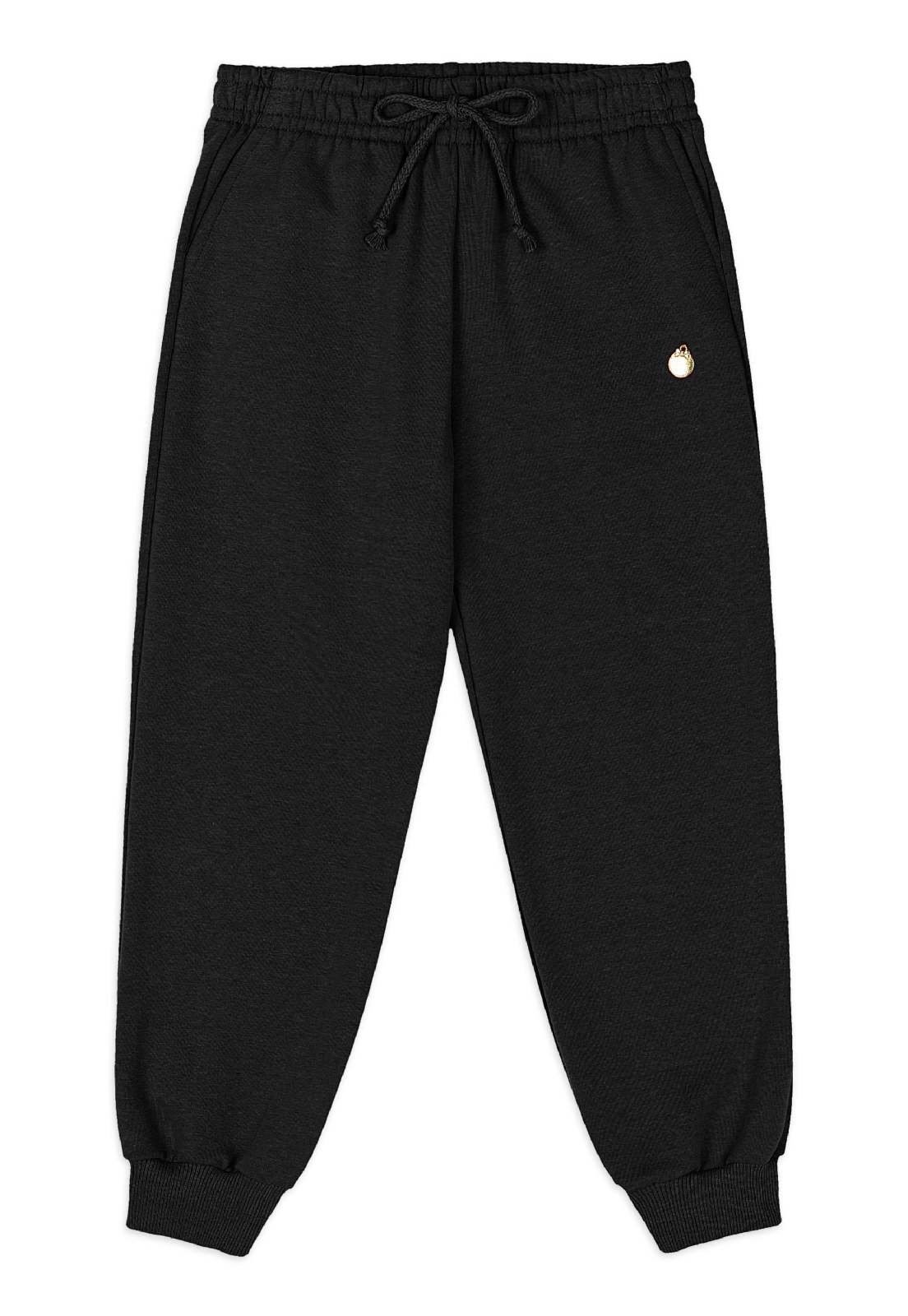 Infantil - Calça Jogger Molecotton Felpado Quimby Preto
