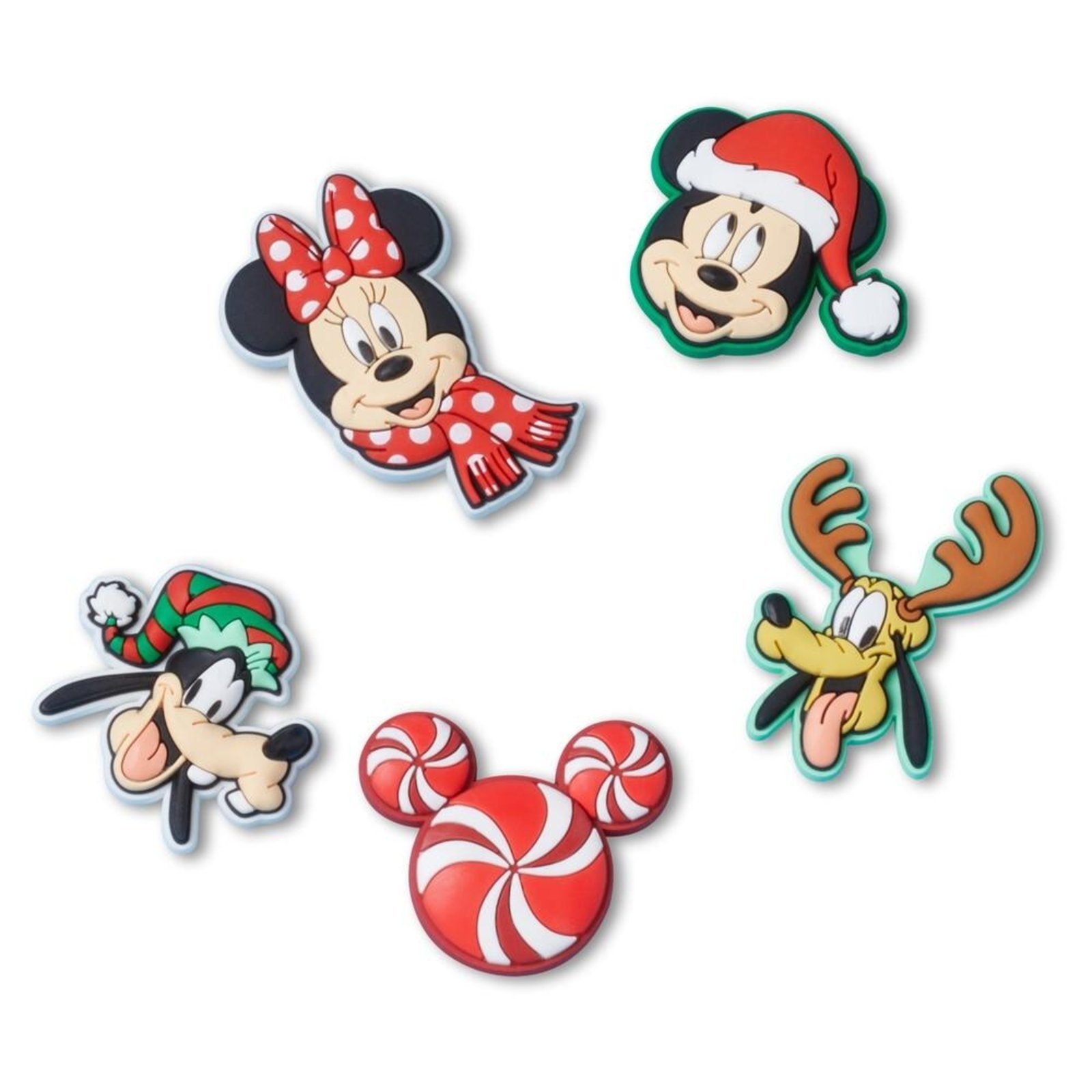 Infantil – Jibbitz™ mickey natal pack com 5 peças unico Branco