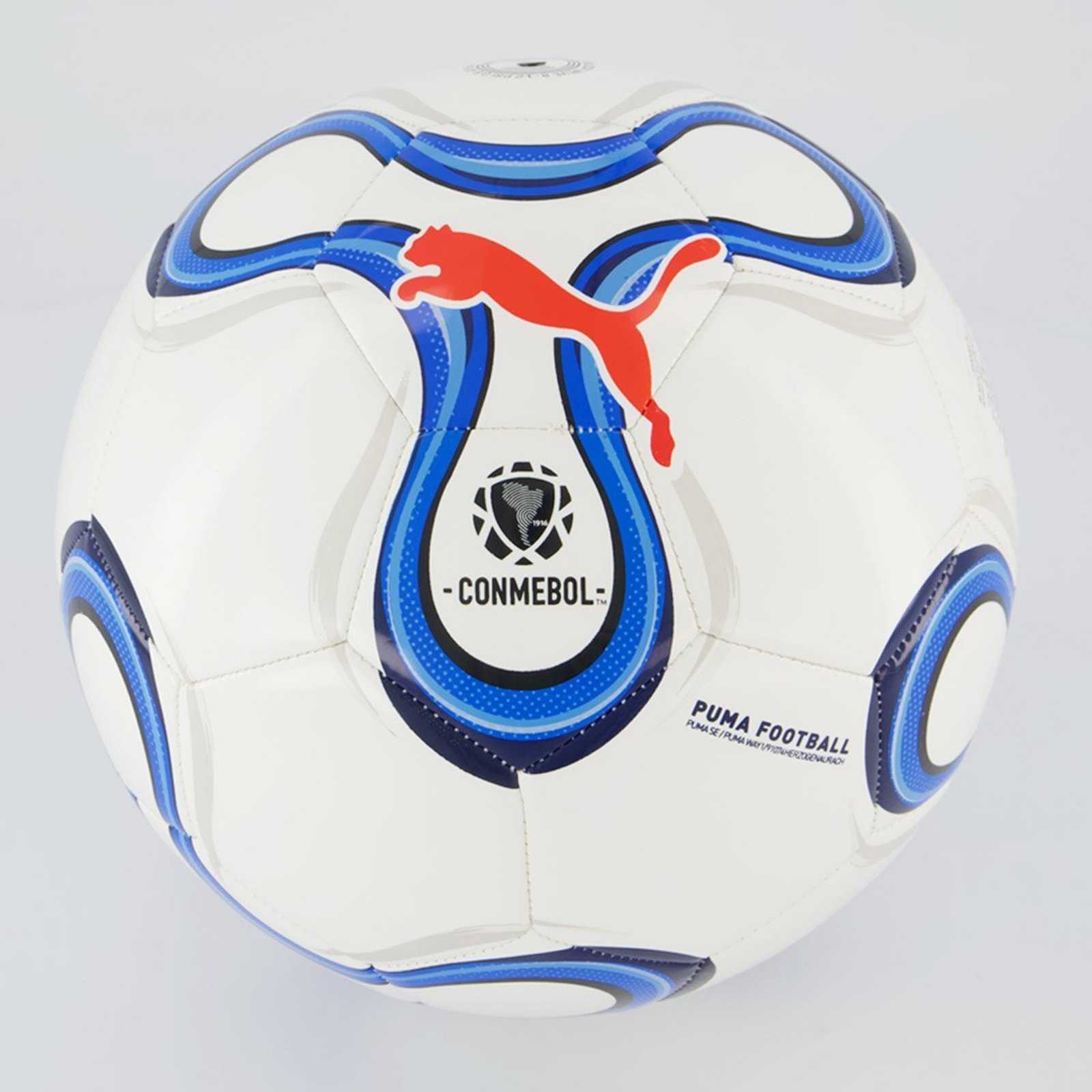 Bola Puma Cumbre Conmebol Libertadores 2026 MS Campo Branca e Azul