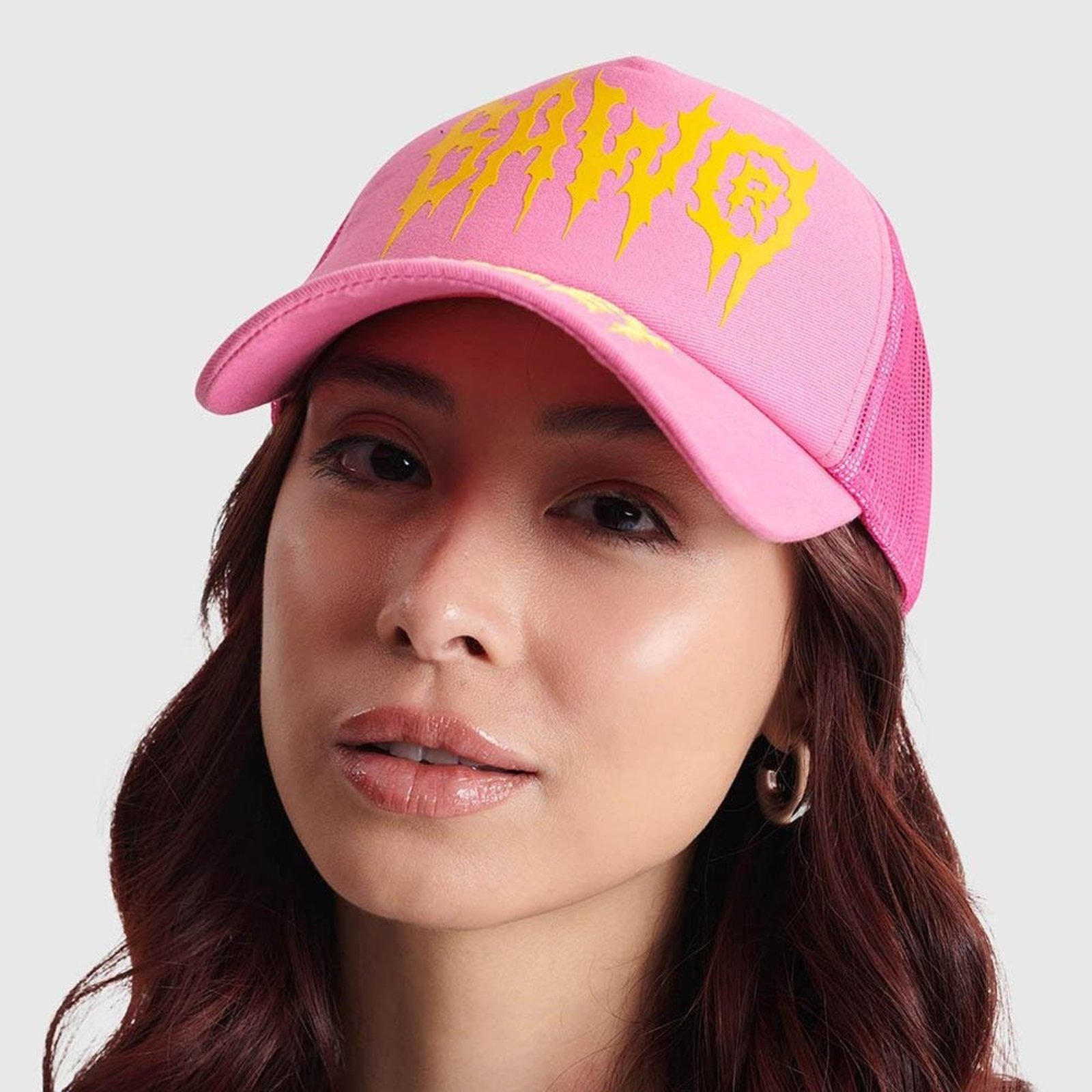 BONÉ TRUCKER BAW X SMILEY Rosa