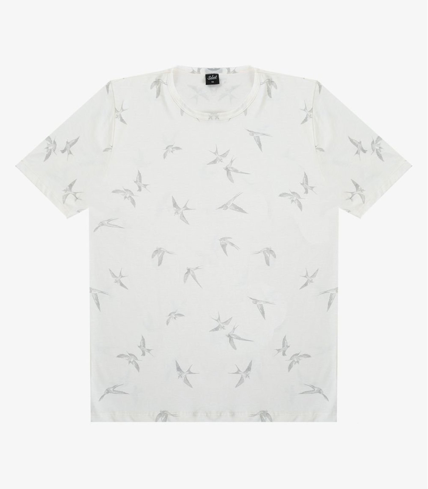 Vista 2 Camiseta Masculina Estampada Select bege Select bege