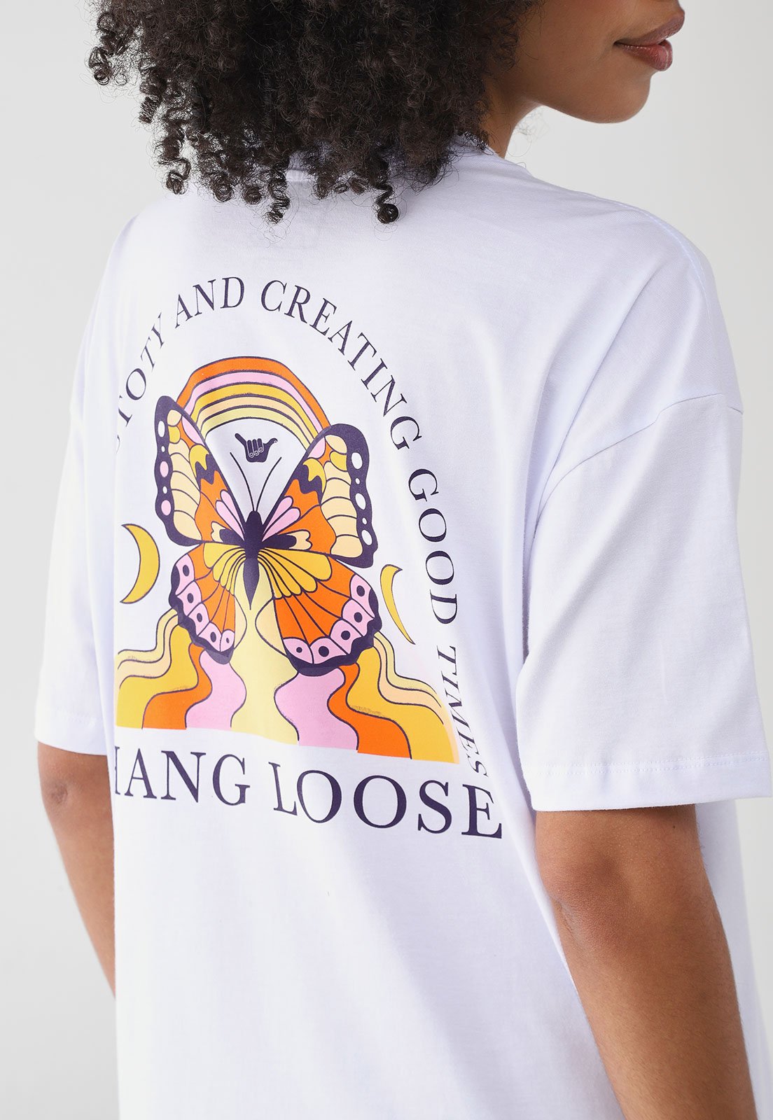 Camiseta Feminina Hang Loose Silk MC History Branca