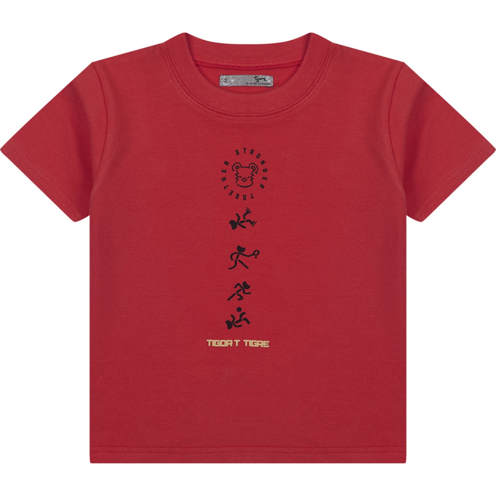 Infantil - Camiseta Manga Curta Masculina Tigor T. Tigre