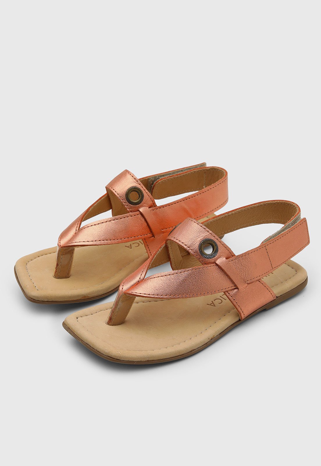 Vista 2 Infantil - Sandália Lilica Ripilica Duo Metalizada Rosada cobre Lilica Ripilica cobre