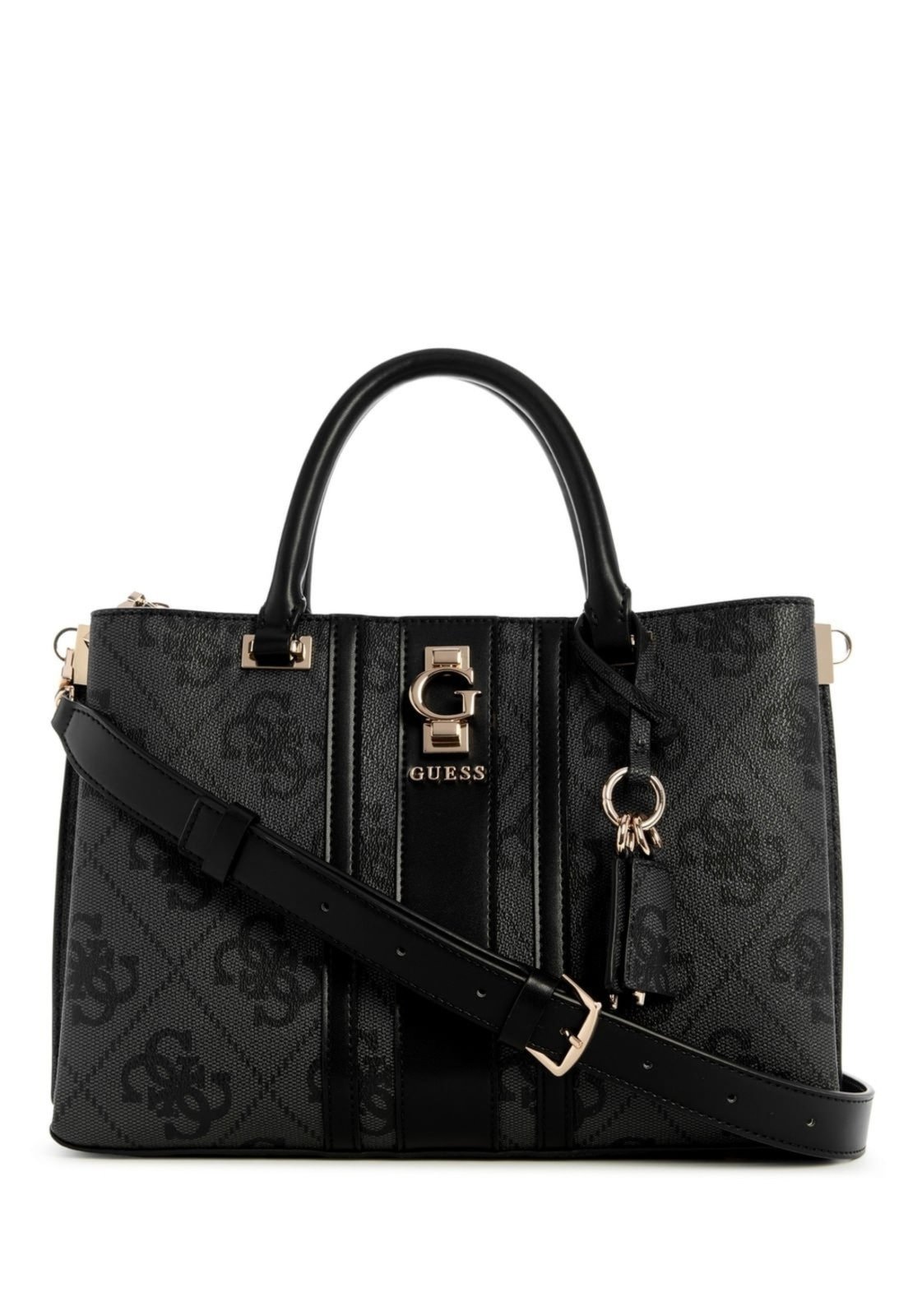 Bolsa Guess Erenia Girlfriend Satchel Preto