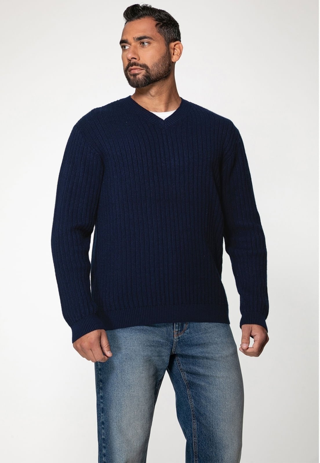 Suéter Guess de Tricot Azul Escuro