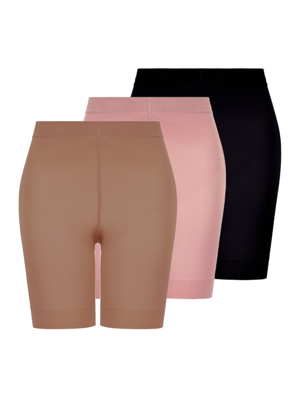 Kit com 3 Shorts Feminino Modelador Up Line Loba 5690-003 Rosa