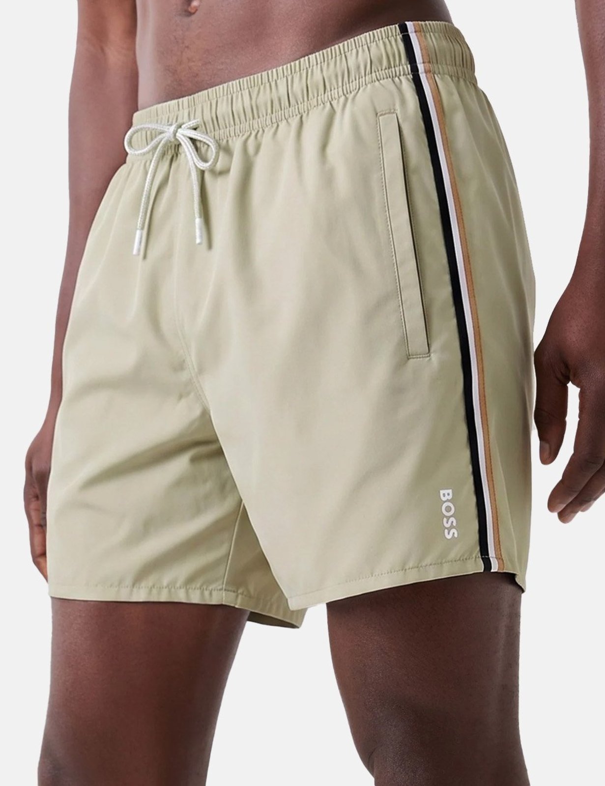 Short Hugo Boss Masculino Regular Beach Iconic Cáqui