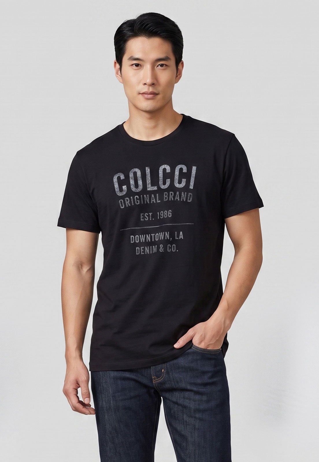 Camiseta Masculina Colcci Preta