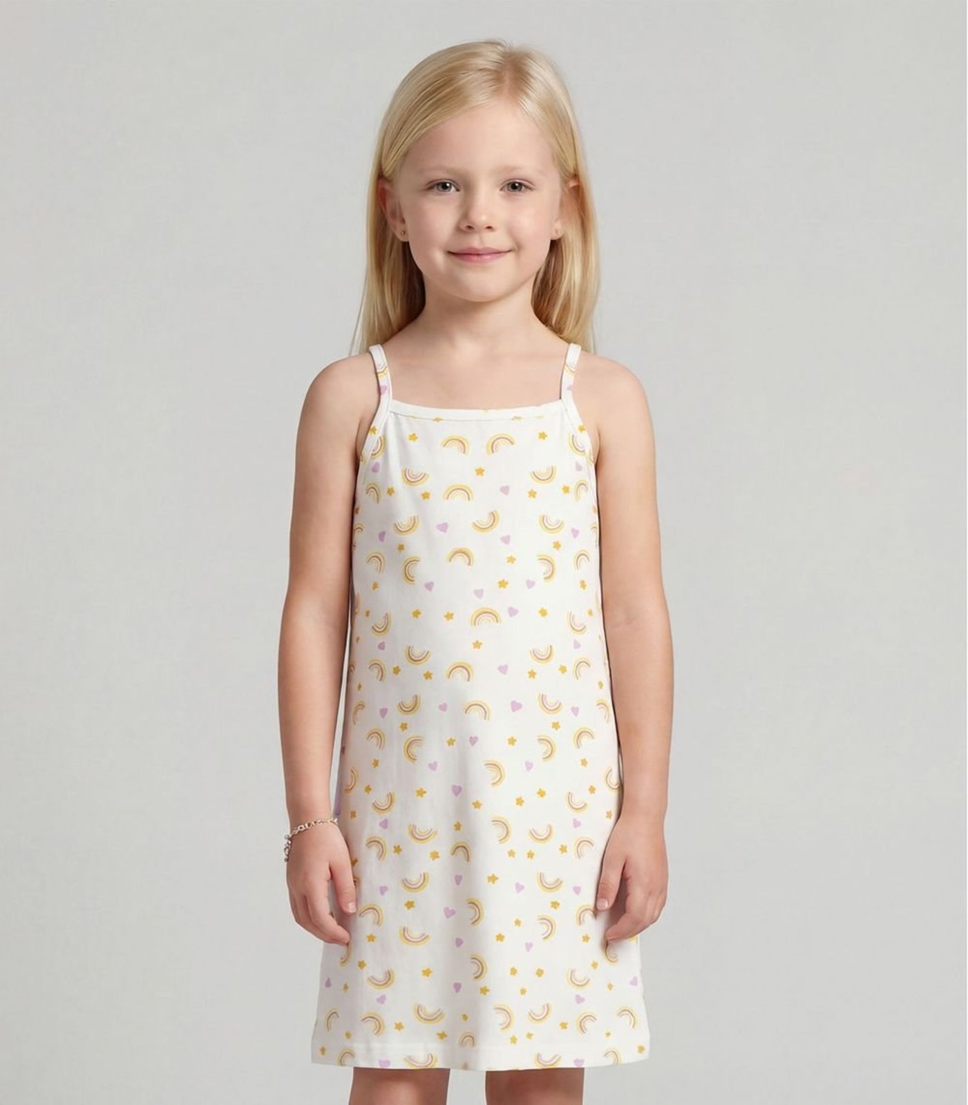 Infantil - Vestido em Cotton Leve Rotativo Select Bege