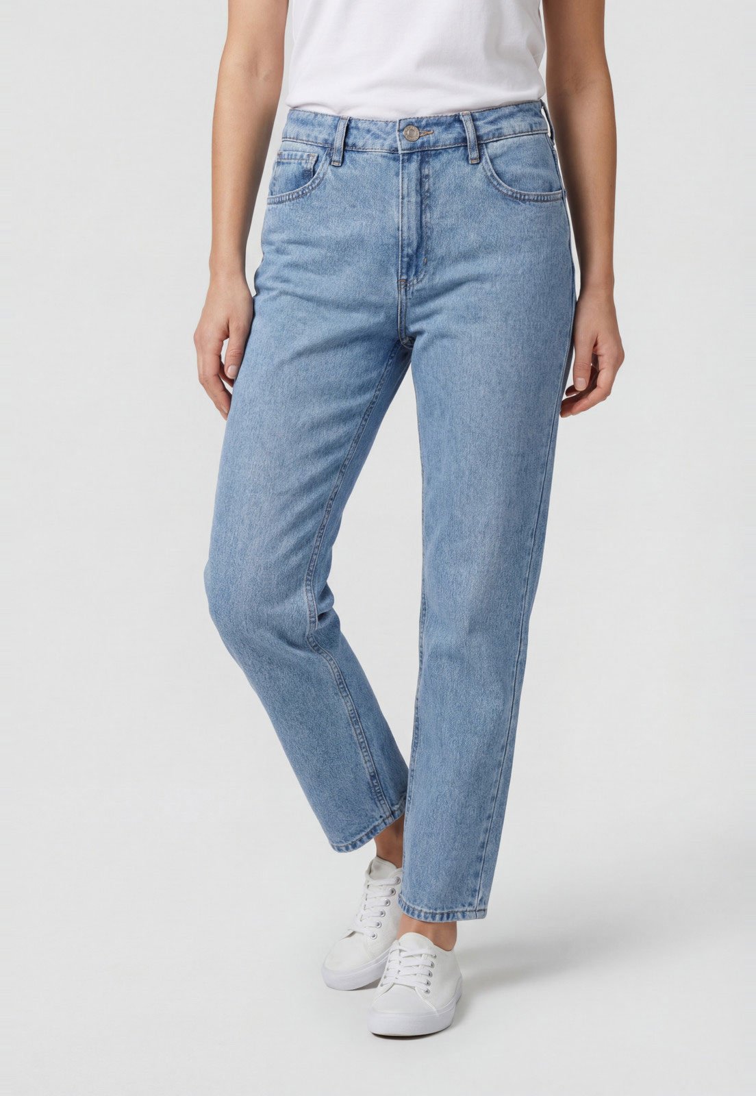 Calça Jeans Feminina Colcci Jeans Mom Azul Claro
