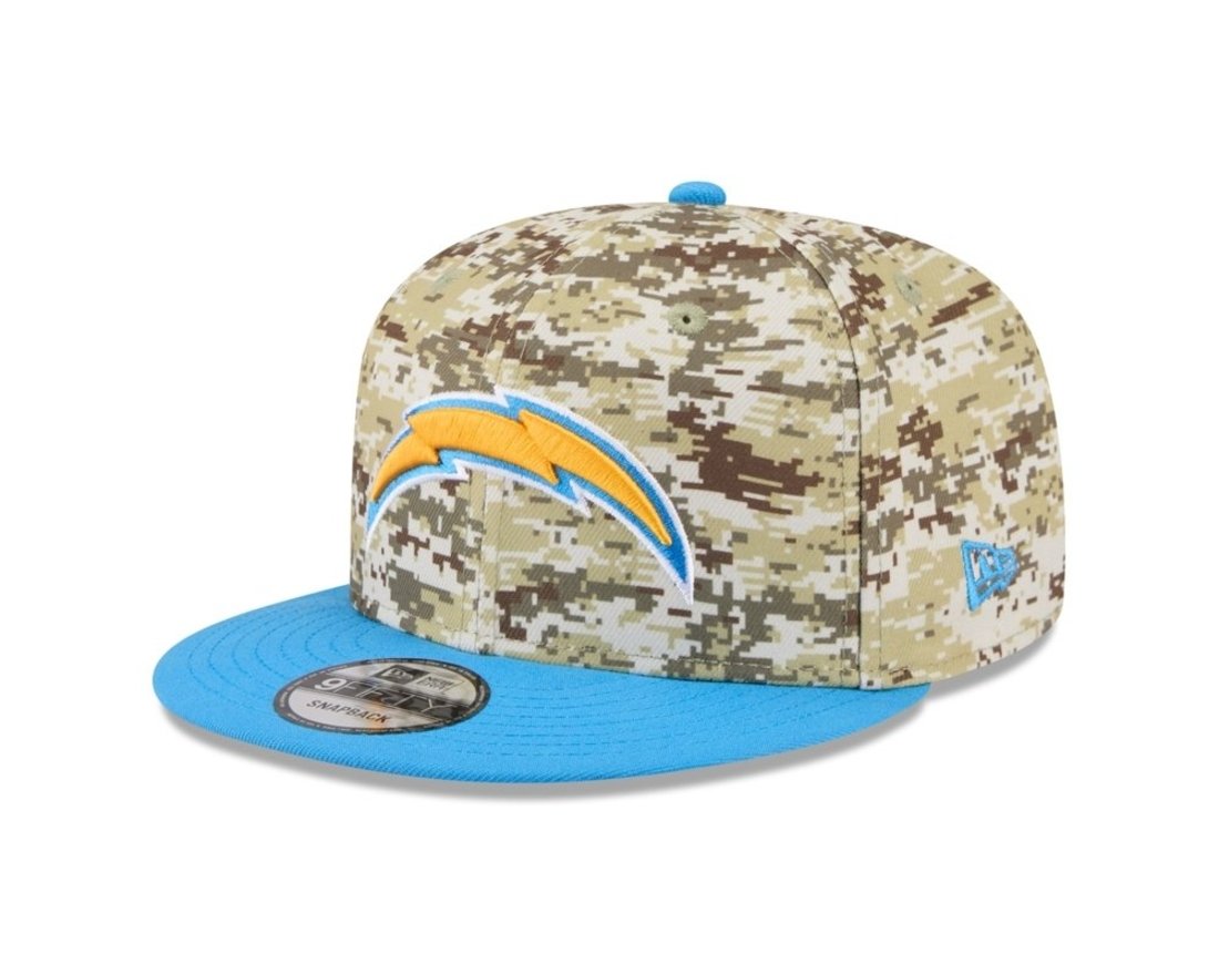Bone New Era 9FIFTY Los Angeles Chargers NFL Salute Service 2025 Militar