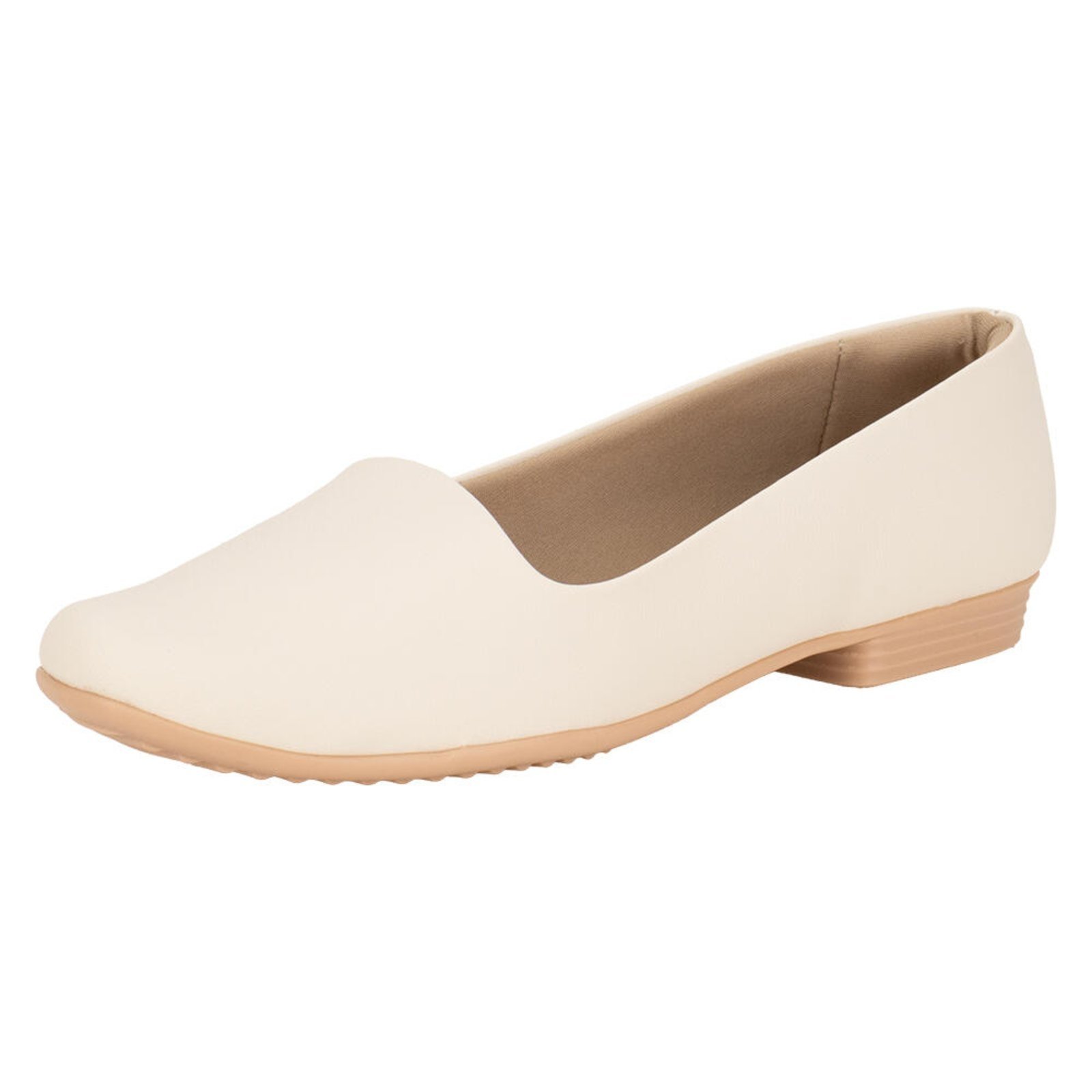 Sapatilha Feminina Flat Piccadilly 250132 A0080132 Bege