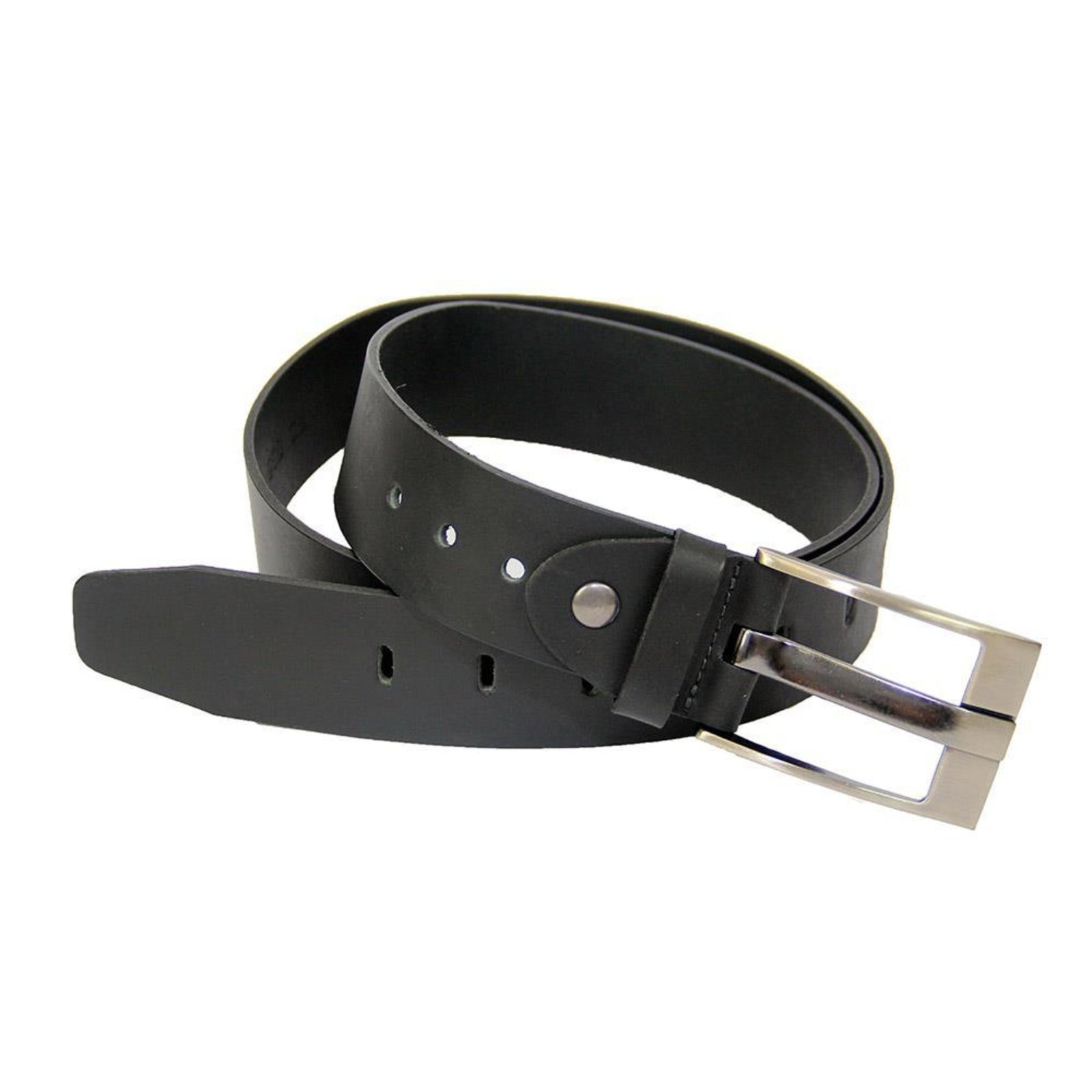 Cinto Masculino Couro Fivela Ajustável Café G Preto