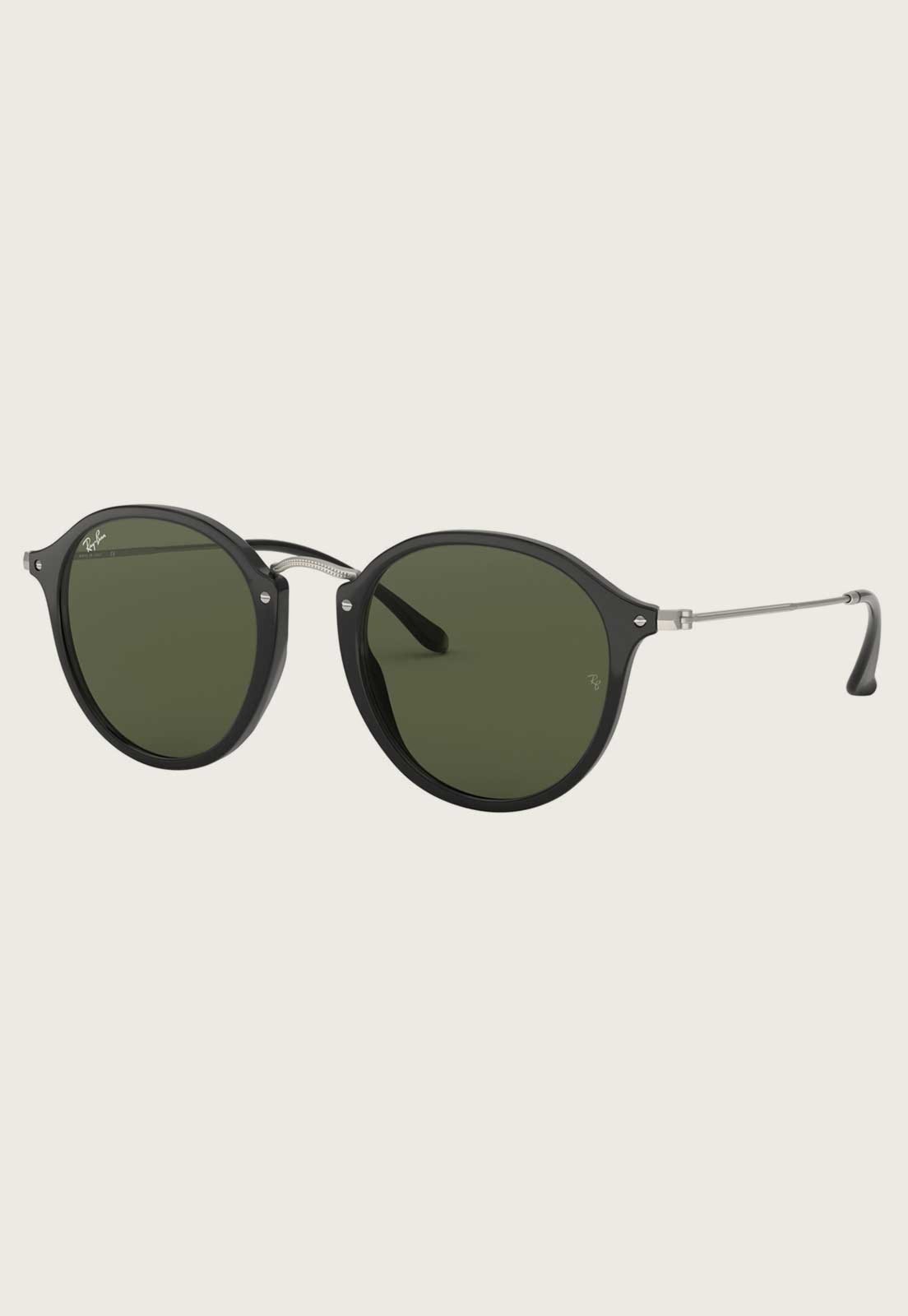 Óculos Ray Ban Round Fleck Preto