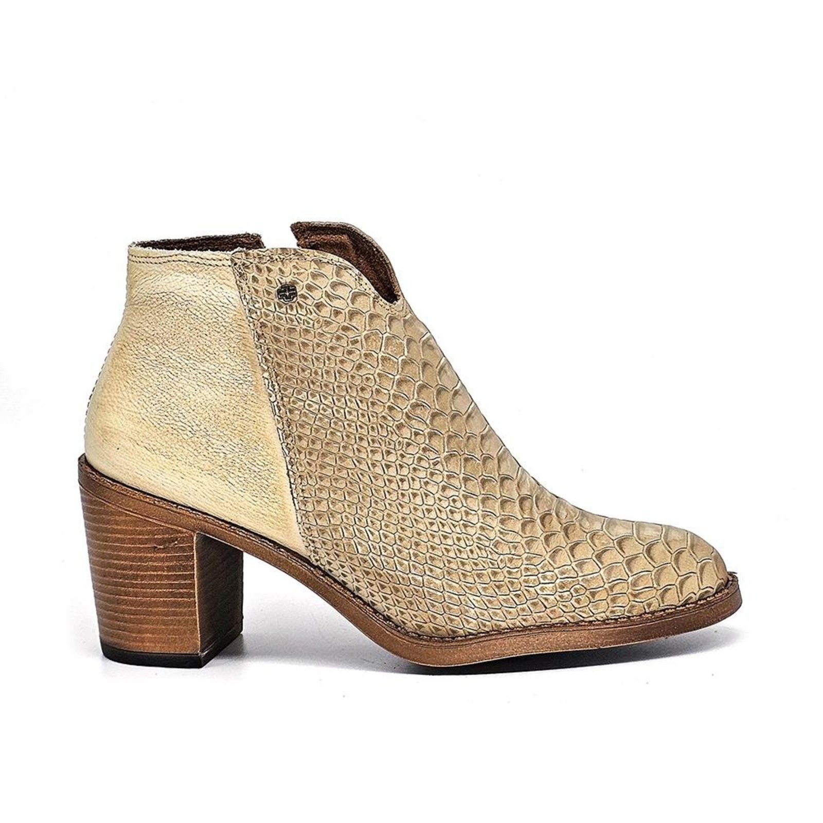 Bota Feminina ELO001V Couro Anac Off Velutto Amendoa Incolor