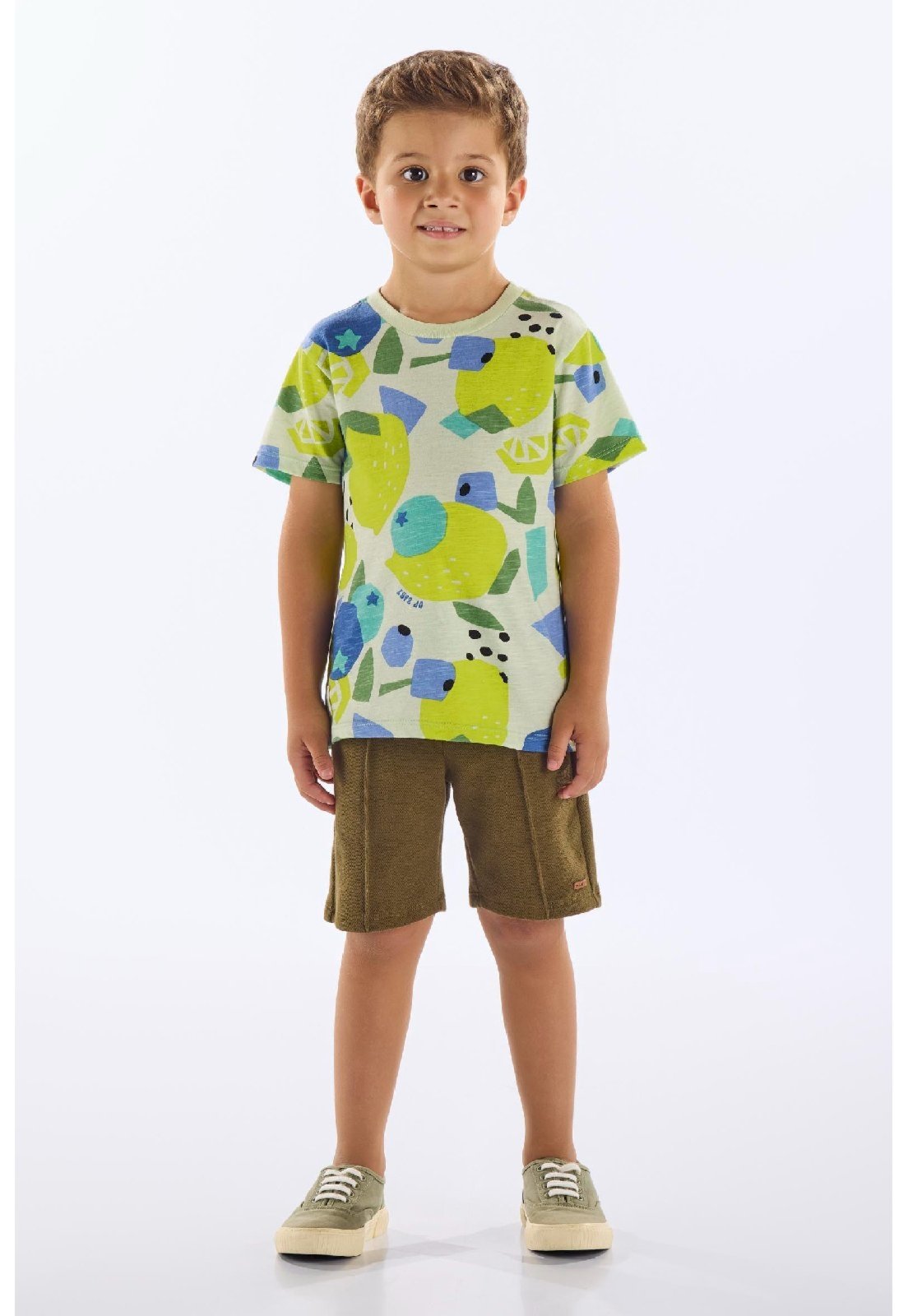 Infantil – Camiseta em Algodão Up Baby Verde