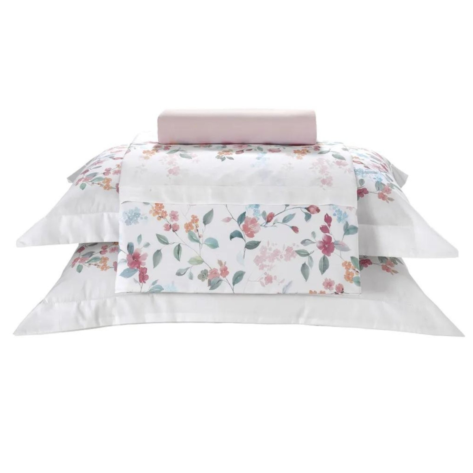 Jogo Cama Queen 200 Fios Dohler Aurora Rosa