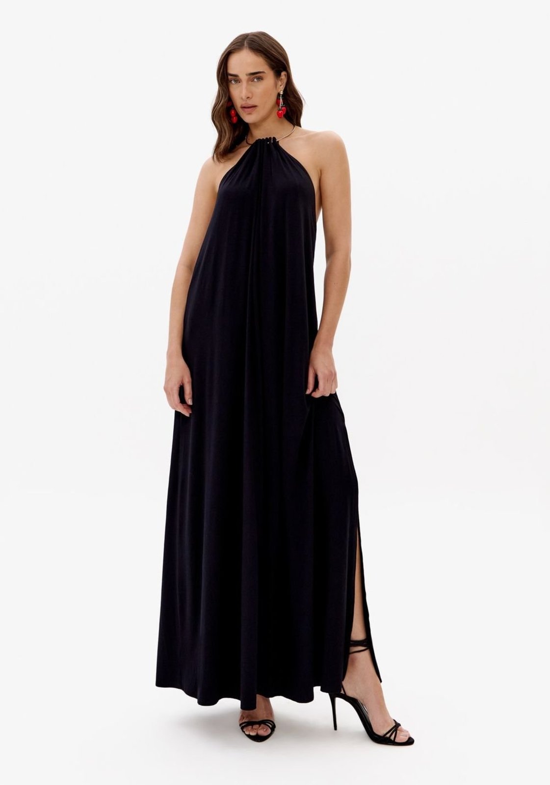 Vestido Longo Frente Única Lança Perfume