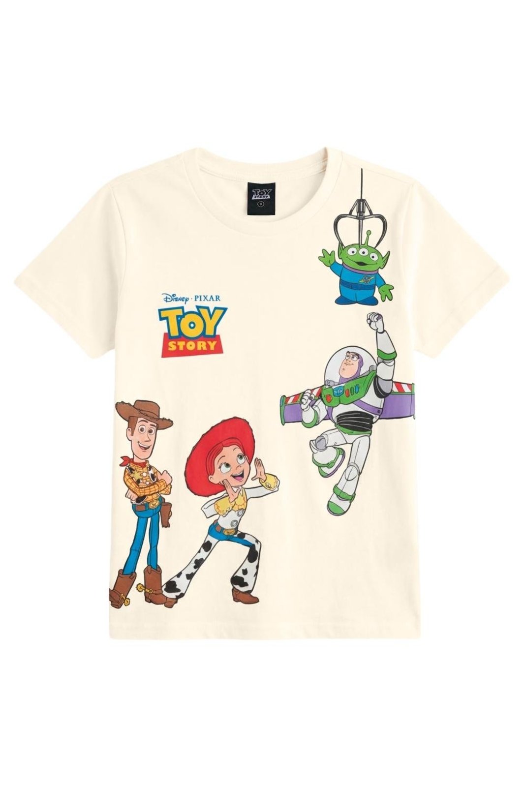 Infantil - Camiseta unissex Toy Story em meia malha Brandili