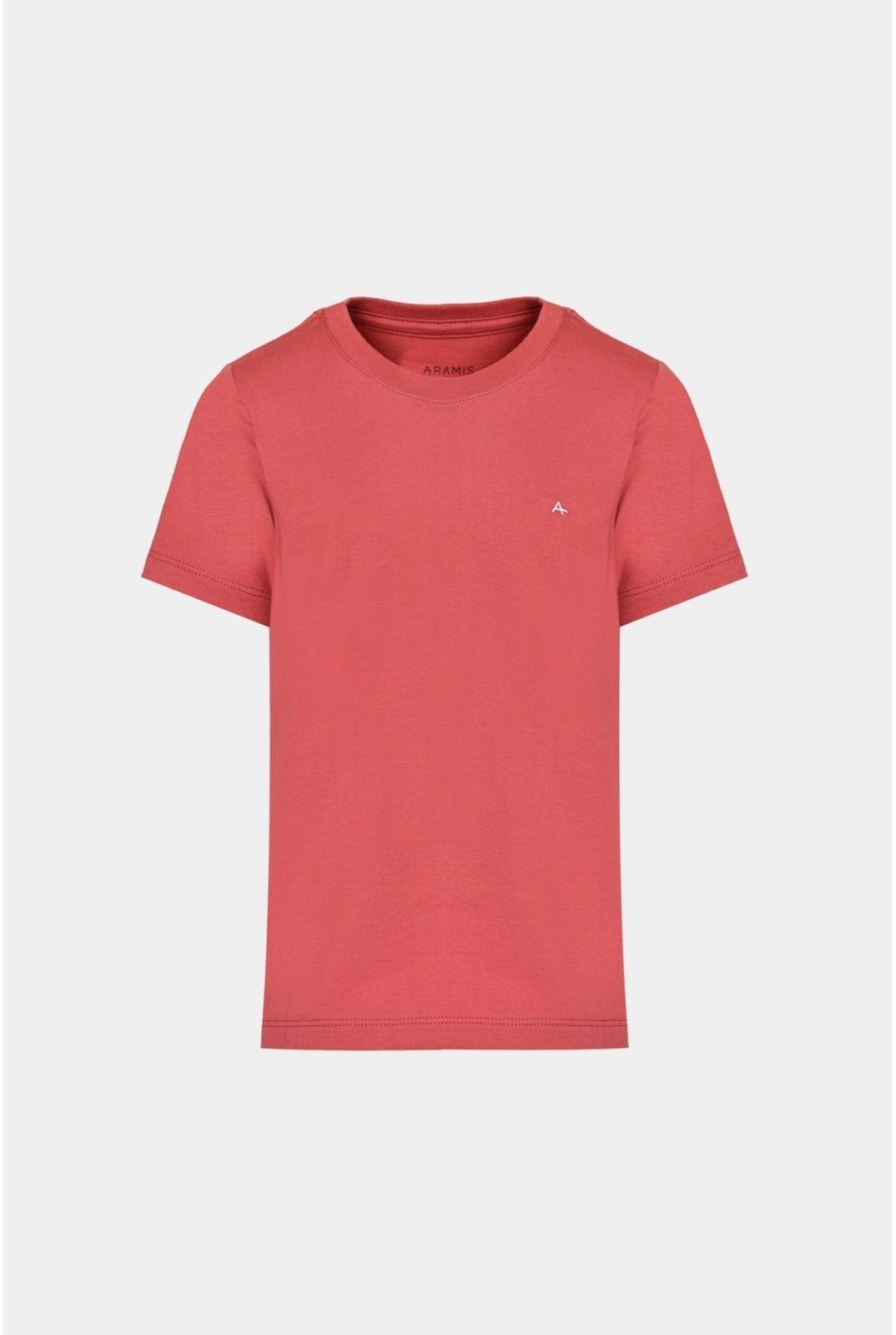 Infantil - Camiseta Algodão Aramis Básica Manga Curta Vermelho
