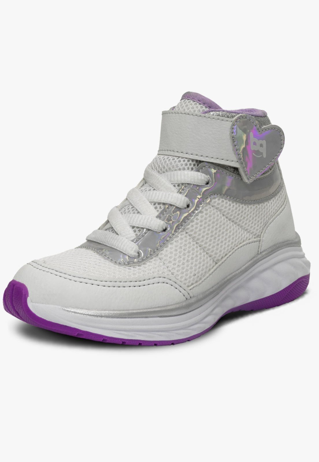 Infantil – Tenis Cano Alto Feminino Pópidi Menina Branco