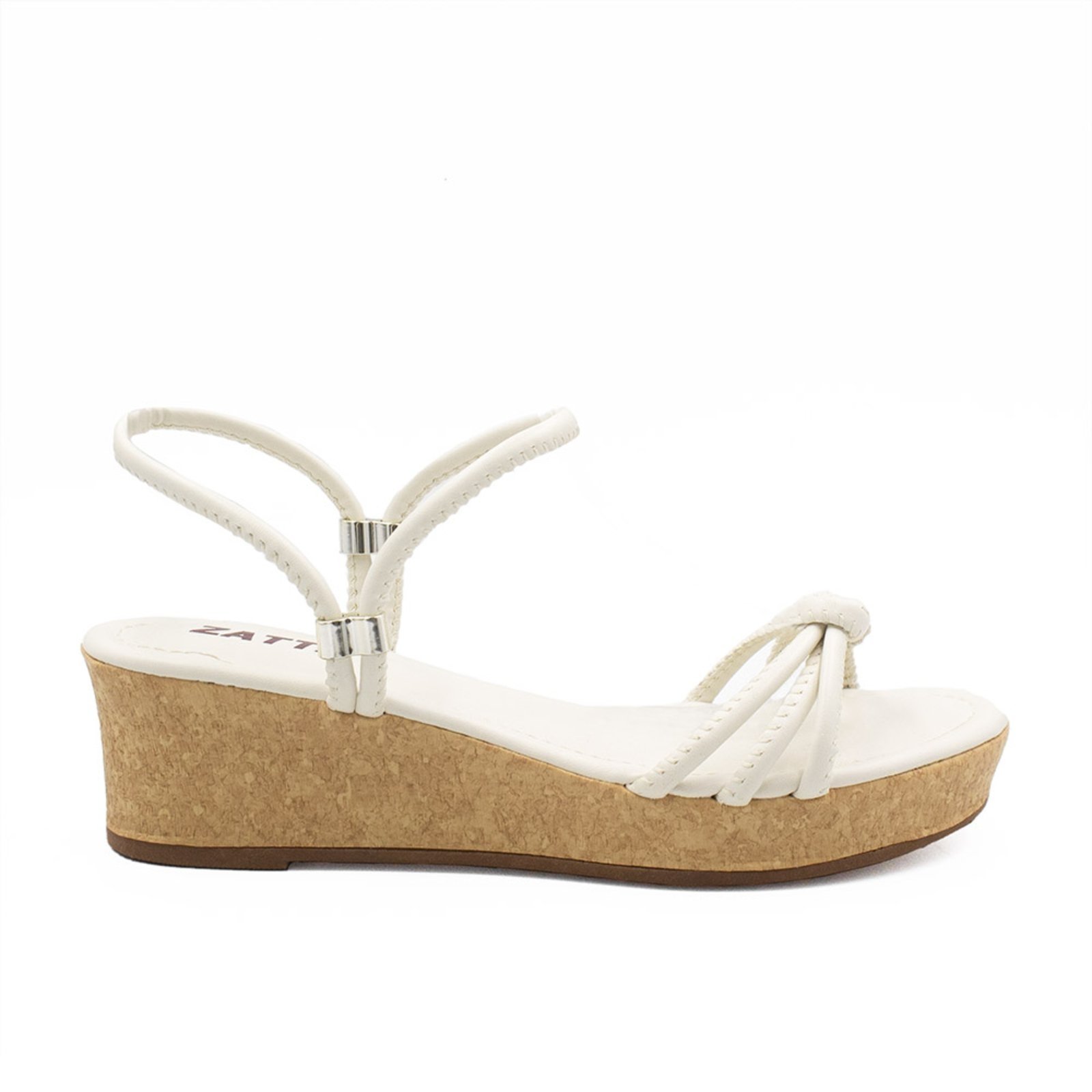 Sandália Zatta Anabela Nó Mirtes Off White
