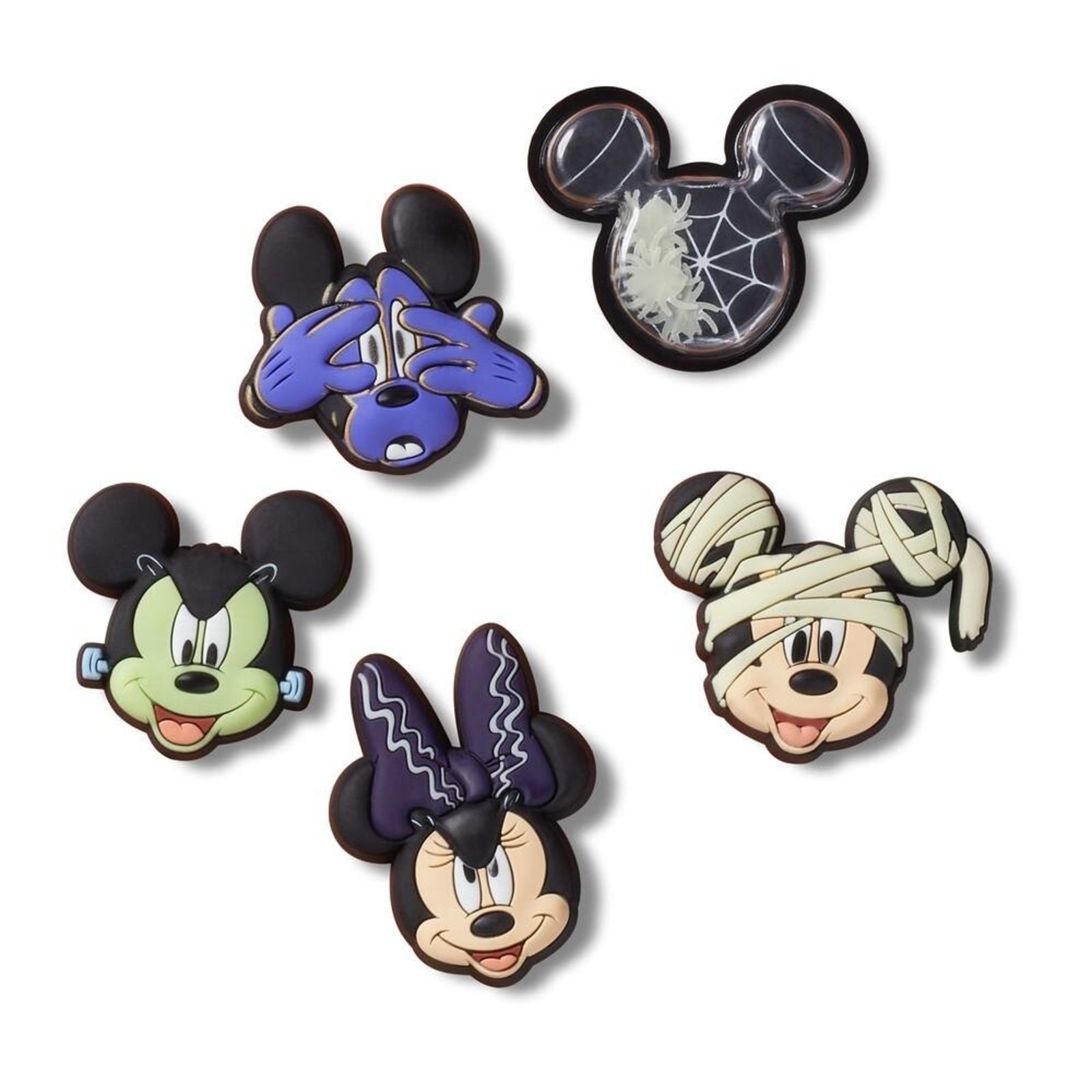 Infantil - Jibbitz™ Disney Mickey Halloween Pack com 5 Peças Único Branco