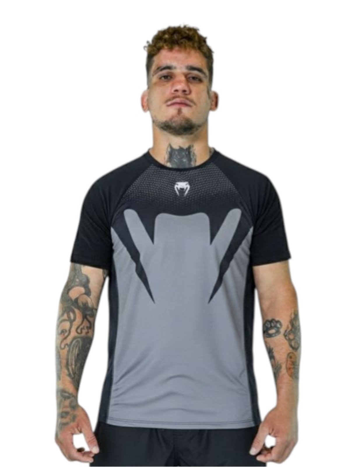 Camiseta Venum Dry Fit Attack Preto Performance